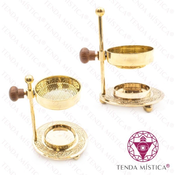 Incensário Dourado Ajustável