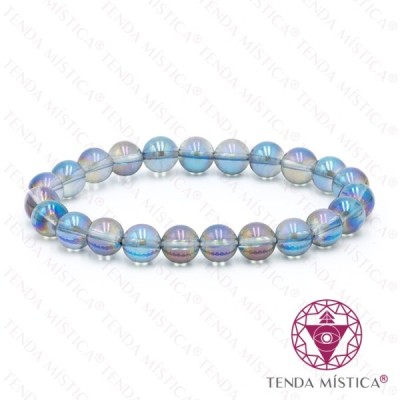 PULSEIRA QUARTZO AURA CINZA 8MM