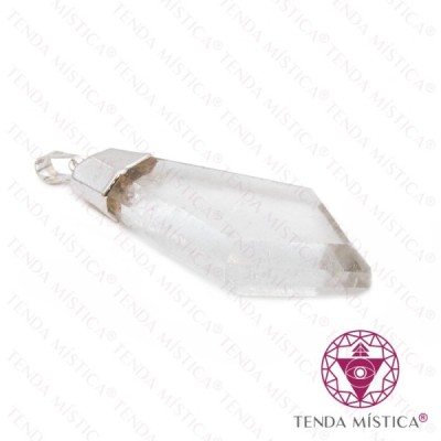 PENDENTE BITERMINADO GOTA B/PRATA CRISTAL