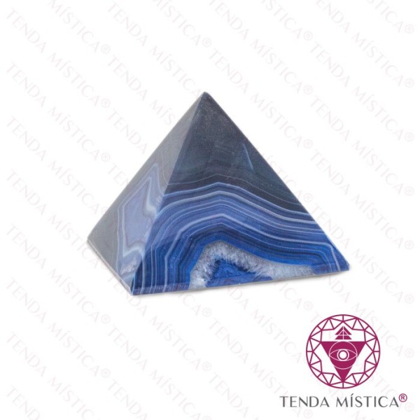 Pirâmide Ágata Violeta - 7X7cm