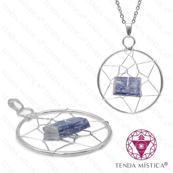 Pendente Cianite Azul Caça Sonhos