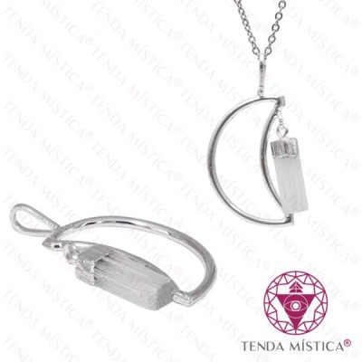PENDENTE LUA SELENITE BRUTO