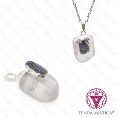 PENDENTE Q.CRISTAL ROLADO C/ SODALITA