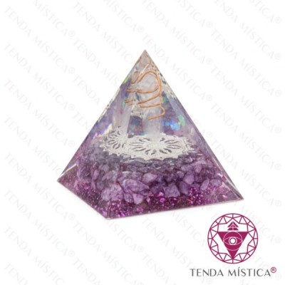 ORGONITE PIRAMIDE 6X6 ESPIRAL