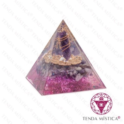 ORGONITE PIRAMIDE 6X6 ESPIRAL