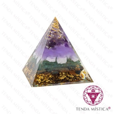 ORGONITE PIRAMIDE 6X6 ESPIRAL
