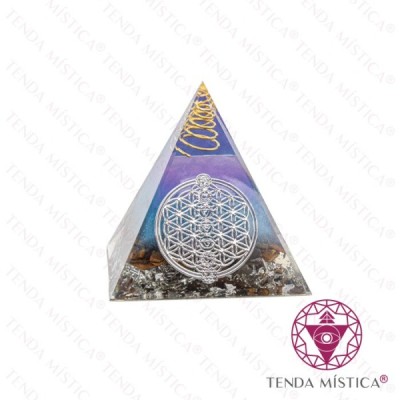 ORGONITE PIRAMIDE 6X6 ESPIRAL