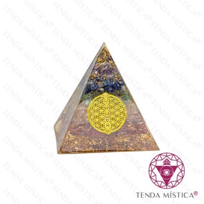 ORGONITE PIRAMIDE 6X6 ESPIRAL