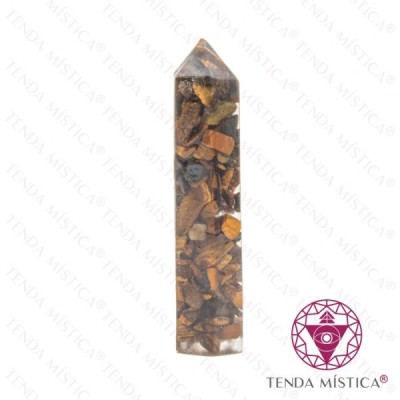 ORGONITE OBLISCO O.TIGRE 7.5 X 1.5 CM