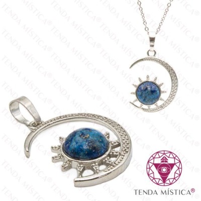 PENDENTE LUA / SOL LÁPIS LAZULI