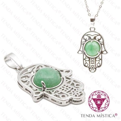 PENDENTE MAO Q. VERDE