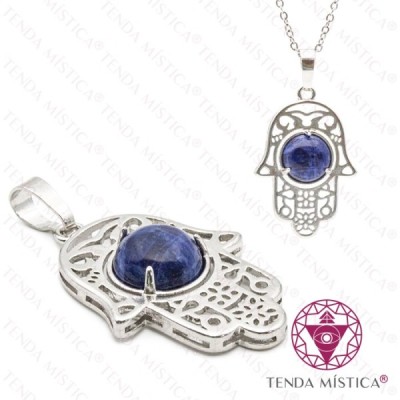 PENDENTE MAO LAPIS LAZULI