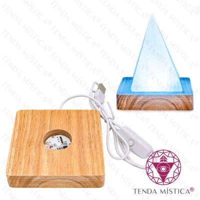 BASE QUADRADA LED 10X10X2CM COL