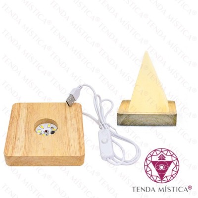 BASE QUADRADA LED 10X10X2CM AM