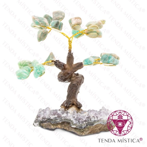 Árvore Pedra Bruto 8 ramos Amazonite 12 cm