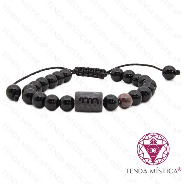 Pulseira Signo Ajustável Virgem Olho de Boi
