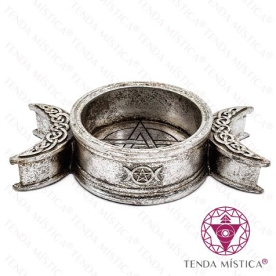 TRIPLE MOON TRINKET DISH / CANDLE HOLDER
