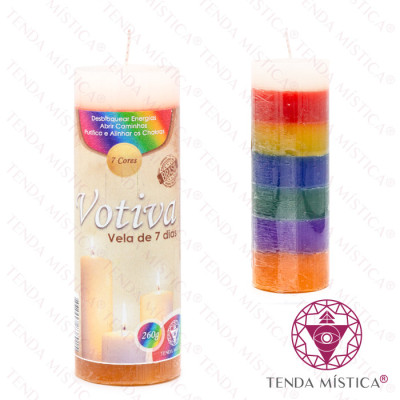 VELAS VOTIVAS 7 CORES