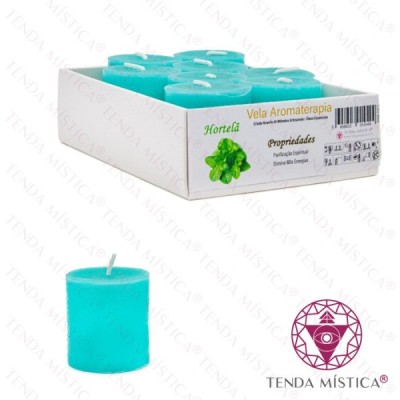 VELA AROMATERAPIA HORTELÃ PACK 8