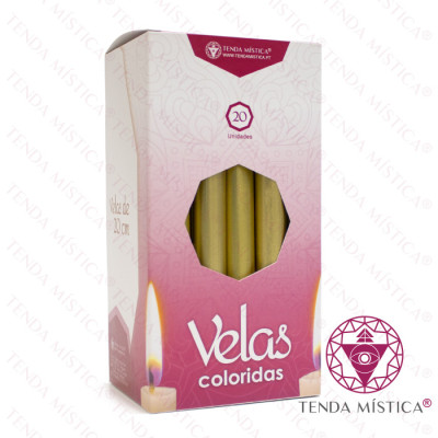VELAS 20X20 OURO CAIXA 20 UNID