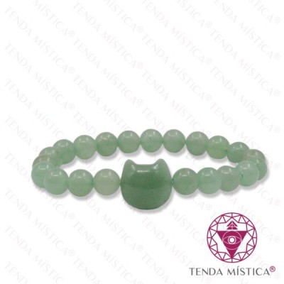 PULSEIRA GATO QUARTZO VERDE