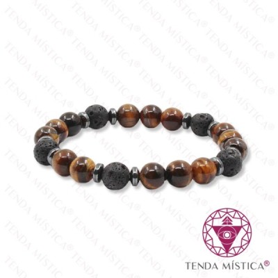 PULSEIRA DISCOS OLHO TIGRE E VULCANICA