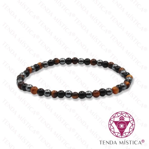 Pulseira Proteção 3 Poderes 4mm