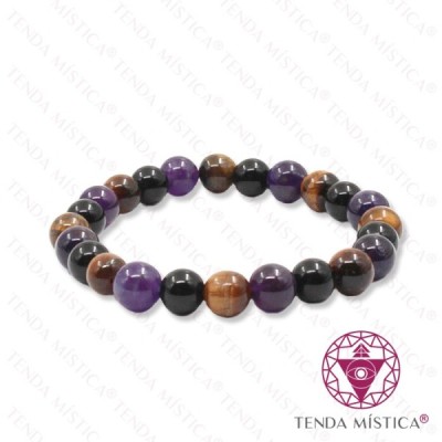PULSEIRA ONIX AMETISTA OLHO TIGRE