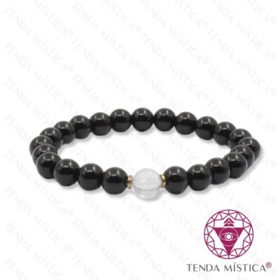 PULSEIRA ONIX E CRISTAL 8MM