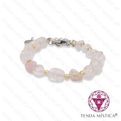 PULSEIRA INRREGULAR AÇO QUARTZO ROSA