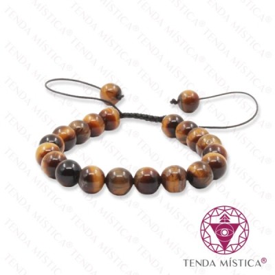 PULSEIRA OLHO TIGRE CORDA