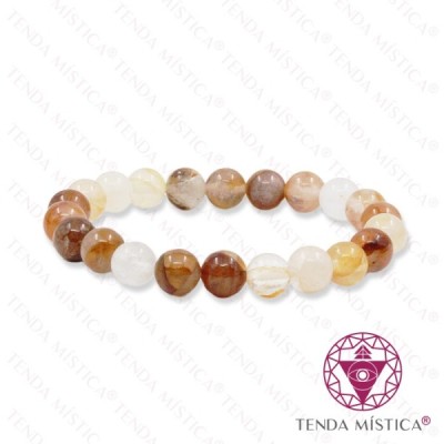 PULSEIRA QUARTZO DOURADO 8MM
