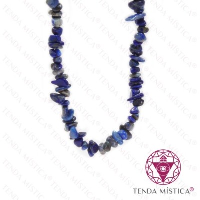 COLAR LAPIS LAZULI CHIPS