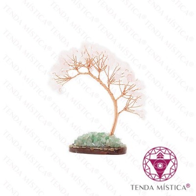 ARVORE CURVA QUARTZO ROSA
