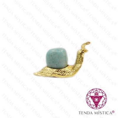 CARACOL DOURADO AMAZONITE