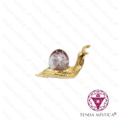 CARACOL DOURADO AMETISTA