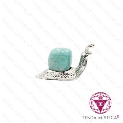CARACOL PRATA AMAZONITE
