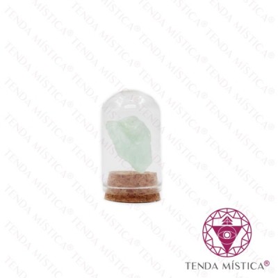 FRASCO VIDRO FLUORITE VERDE