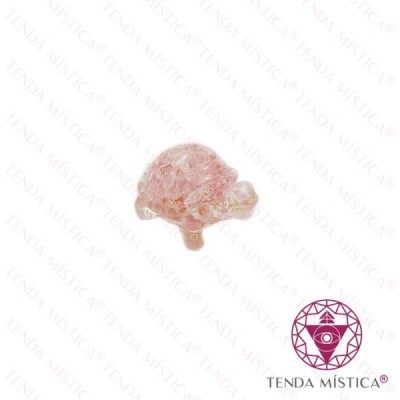 ORGONITE TARTARUGA MINI QUARTZO ROSA