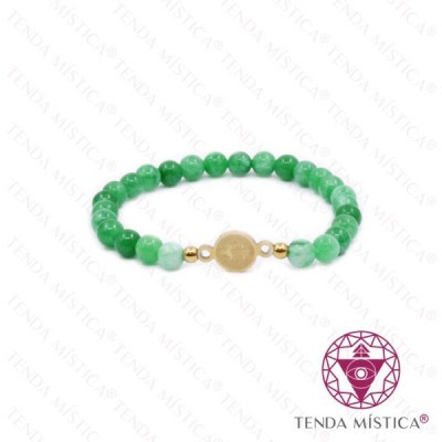 PULSEIRA ESMERALDA 6MM S.BENTO DOURADO
